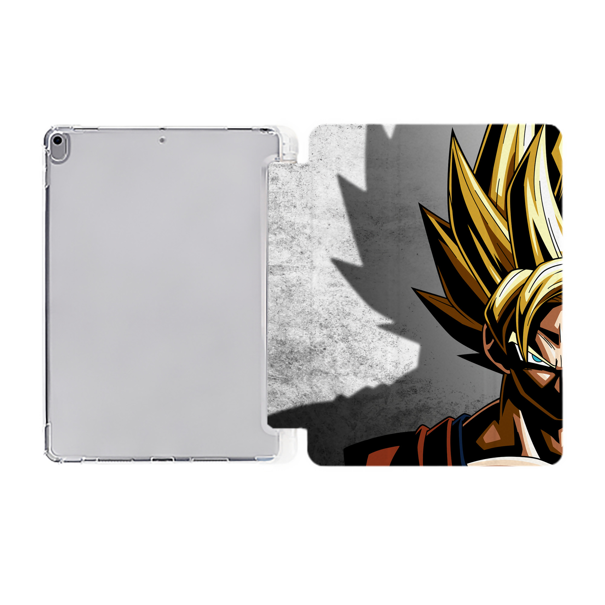 （画像用） ドラゴンボール DRAGON BALL IPad ケース ペン収納付き 三つ折りスタンド PUレザー×シリコン 対応機種9.5/10.5/10.9インチ